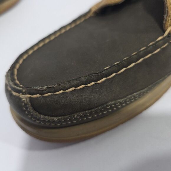 Sebago Docksides Shoes Men\'s Size 9 Brown/Tan Leather Boat Deck Nautical Classic main image 4